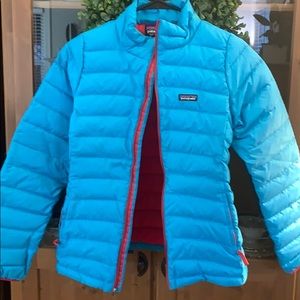 Patagonia girls down jacket xxl 16-18